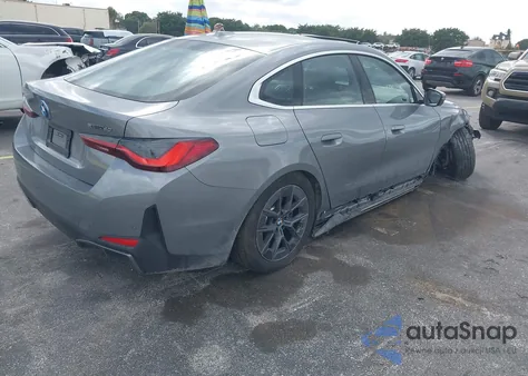 2025 BMW I4 Gran Coupe xDrive40 from USA, damaged, VIN WBY43HD05SFT93025